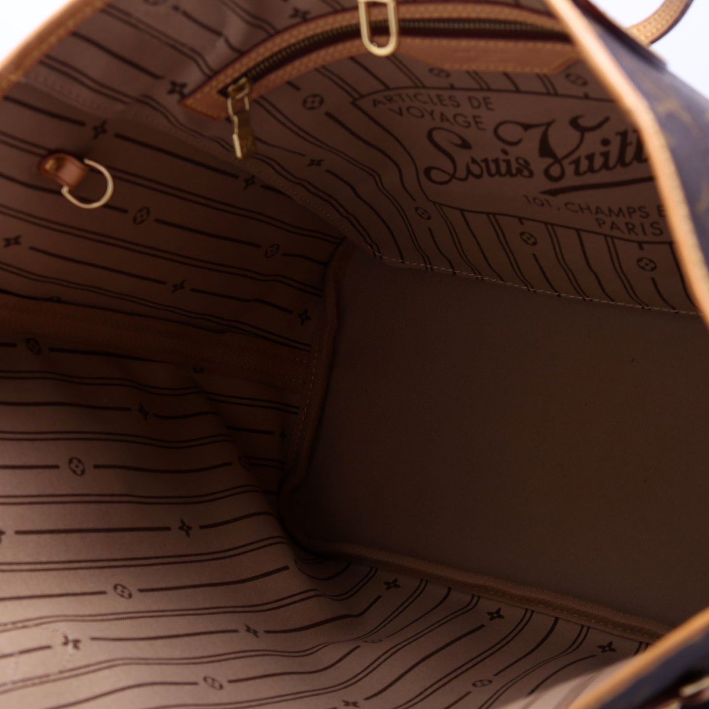 Louis-Vuitton Neverfull MM Monogram Brown/Baige