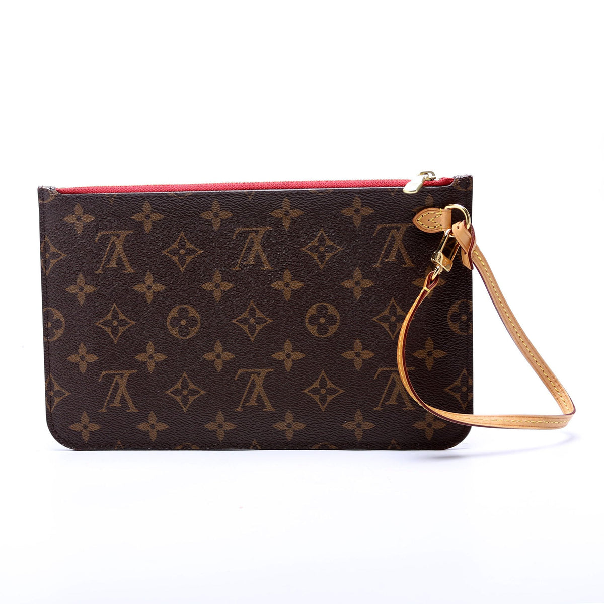 Louis-Vuitton Pochette Only Monogram Neverfull Red