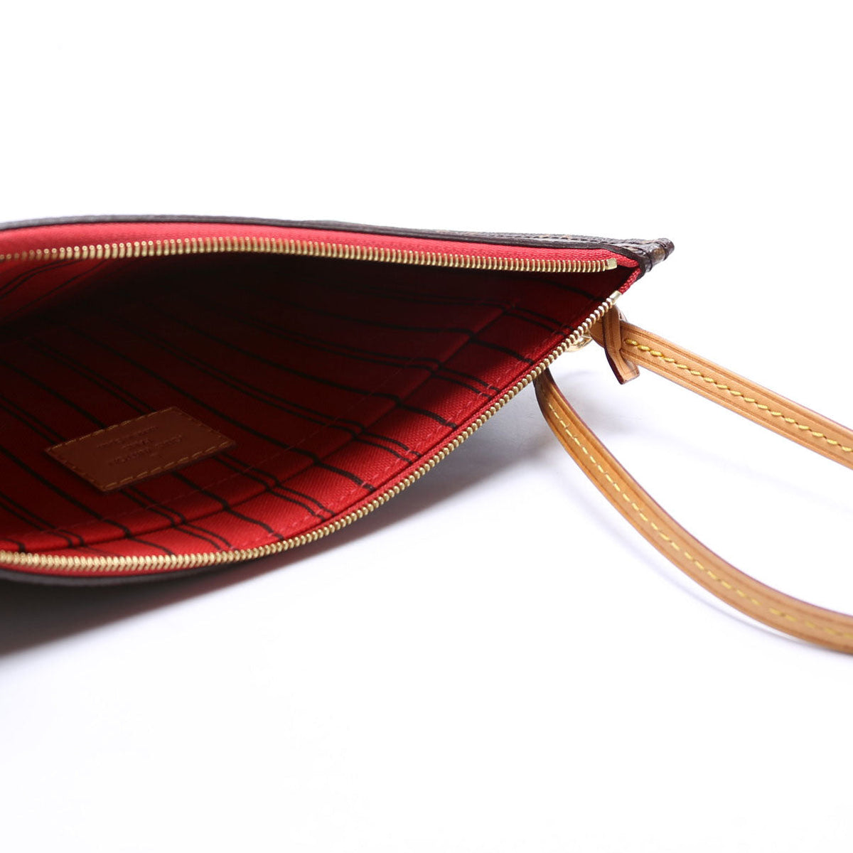 Louis-Vuitton Pochette Only Monogram Neverfull Red