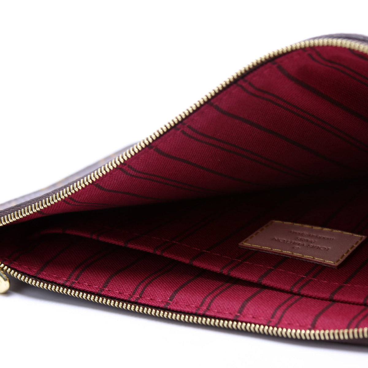 Louis-Vuitton Pochette Only Monogram Neverfull Berry