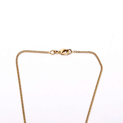 Chanel Crystal Bow CC Pearl Drop Necklace Gold