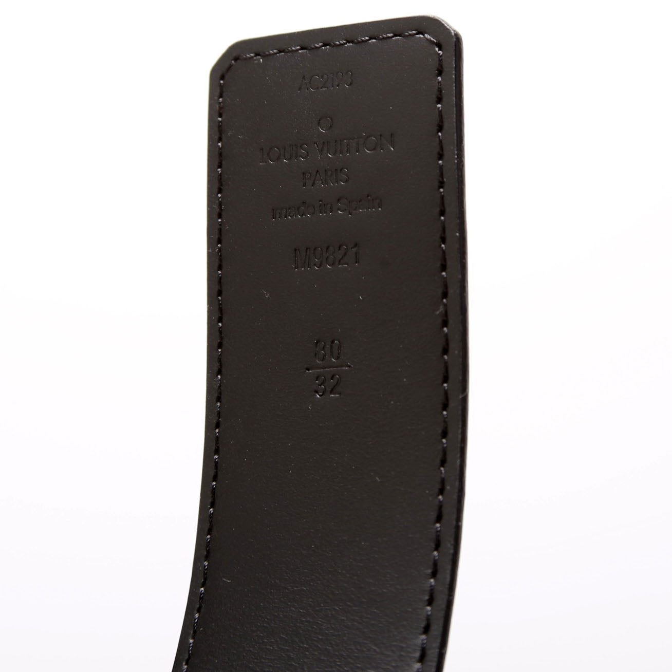 Louis-Vuitton LV Initiales MM Reversible Leather/Monogram Belt Size / Brown/Black