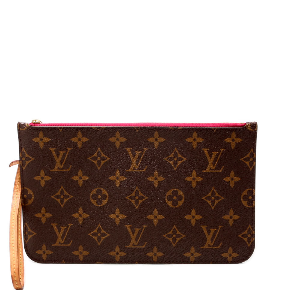Louis-Vuitton Pochette Only Monogram Neverfull Berry
