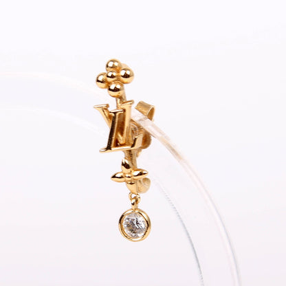 Louis-Vuitton In The Sky Earrings Gold