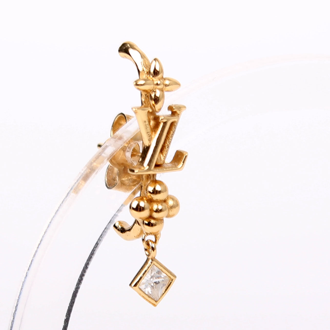Louis-Vuitton In The Sky Earrings Gold