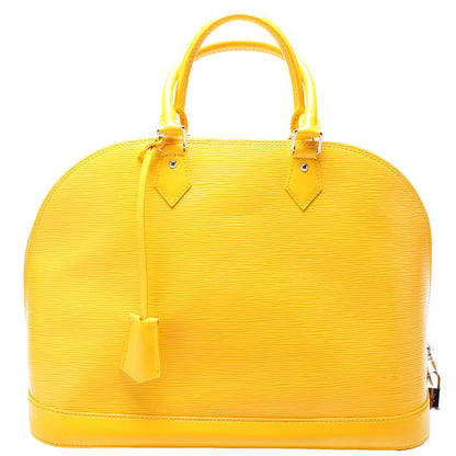 Louis-Vuitton Alma GM Epi Yellow