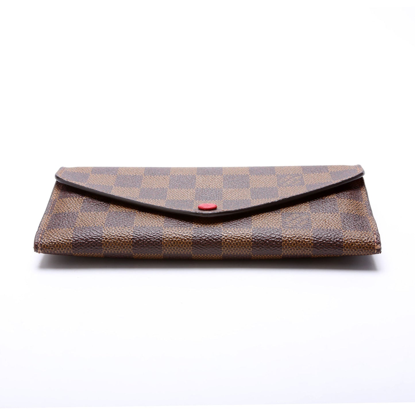 Louis-Vuitton Josephine Wallet Damier Ebene Red