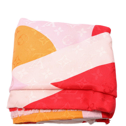 Louis-Vuitton Chale Kaleidogram Scarf Multicolor