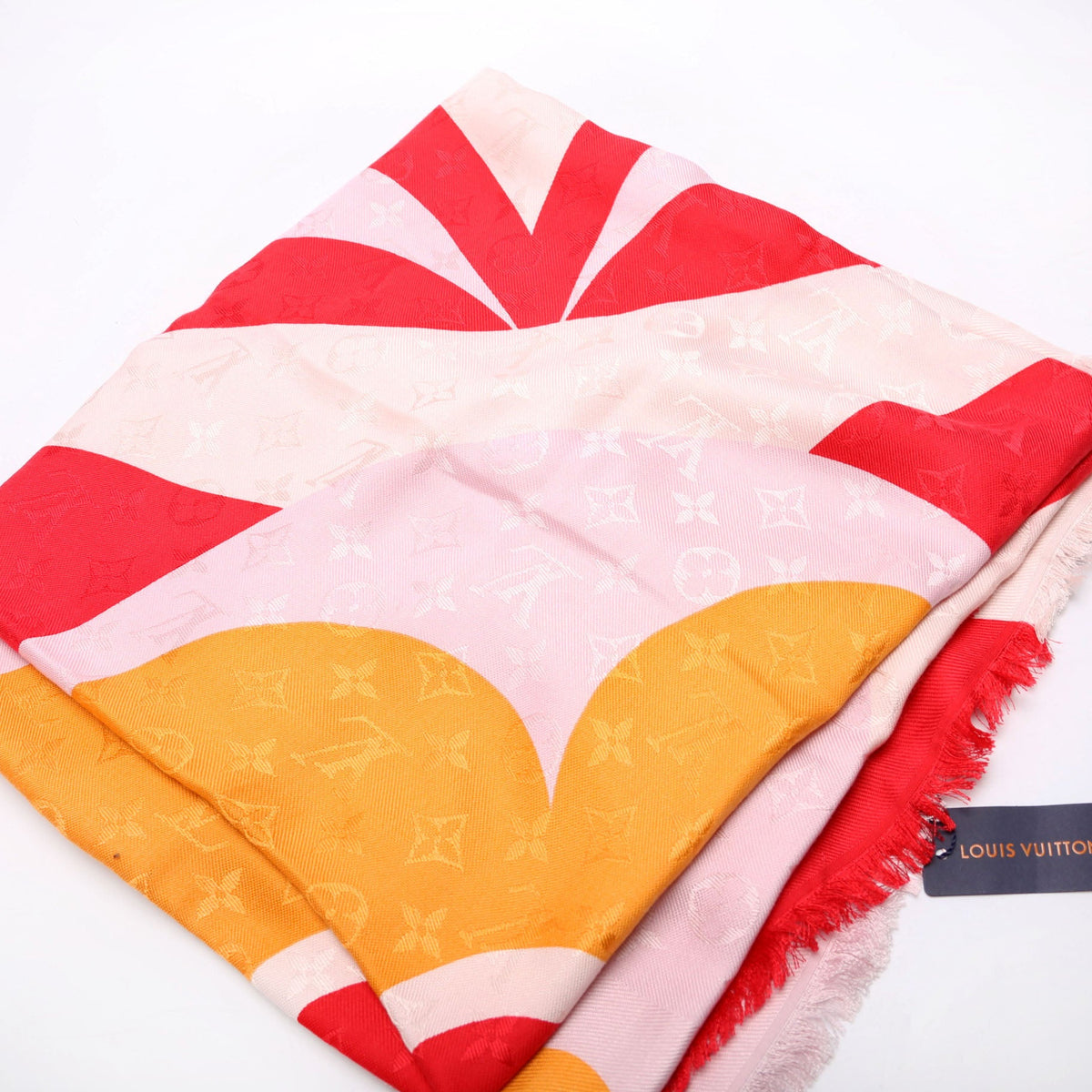 Louis-Vuitton Chale Kaleidogram Scarf Multicolor