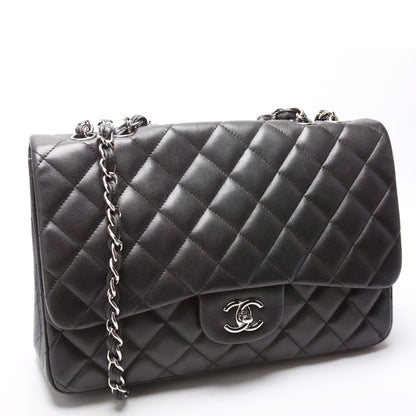 Chanel Classic Flap Jumbo Lambskin 14-16M Black