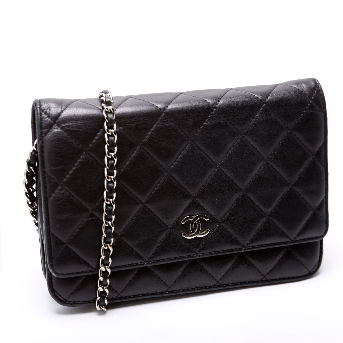 Chanel Wallet On Chain Classic Quilted Lambskin Black