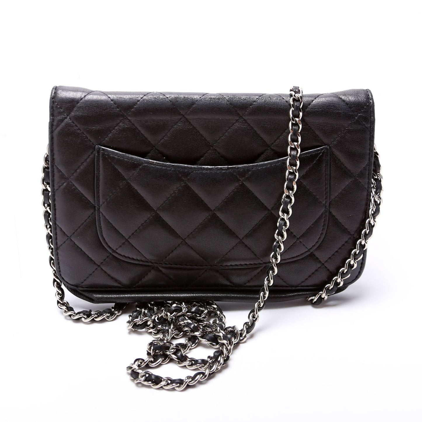 Chanel Wallet On Chain Classic Quilted Lambskin Black