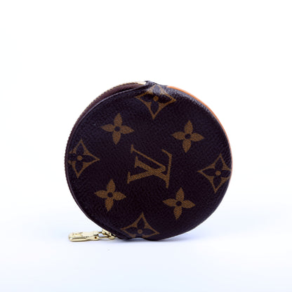Louis-Vuitton Round Coin Purse Monogram