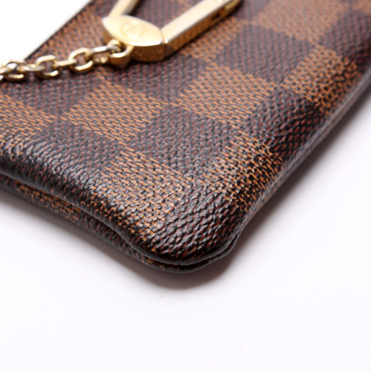 Louis-Vuitton Pochette Cles Damier Ebene