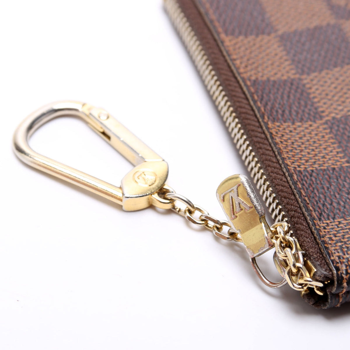 Louis-Vuitton Pochette Cles Damier Ebene