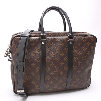 Louis-Vuitton Porte Documents Voyage PM Macassar