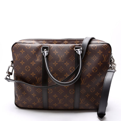 Louis-Vuitton Porte Documents Voyage PM Macassar