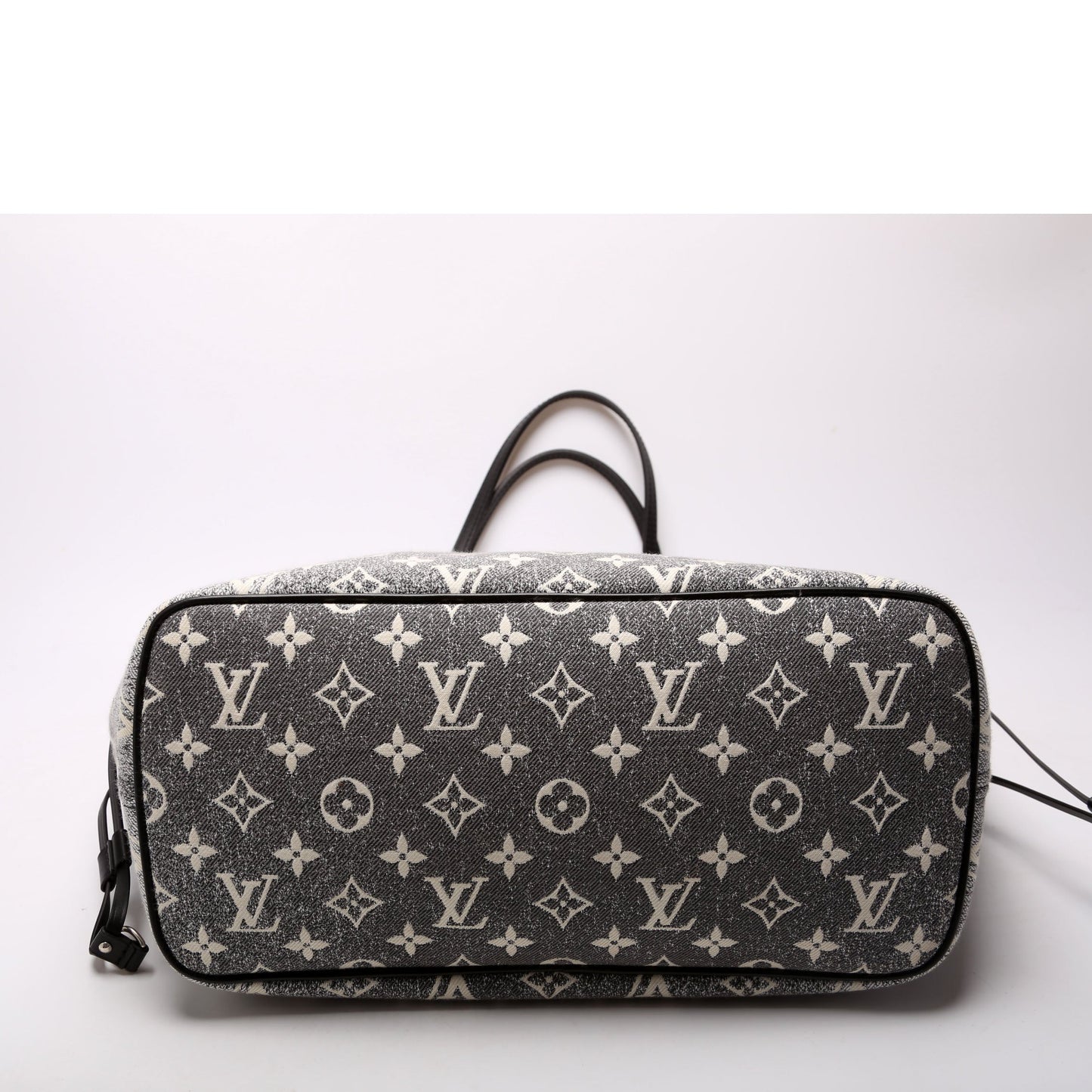 Louis-Vuitton Neverfull W/Wallet MM Monogram Denim Jacquard