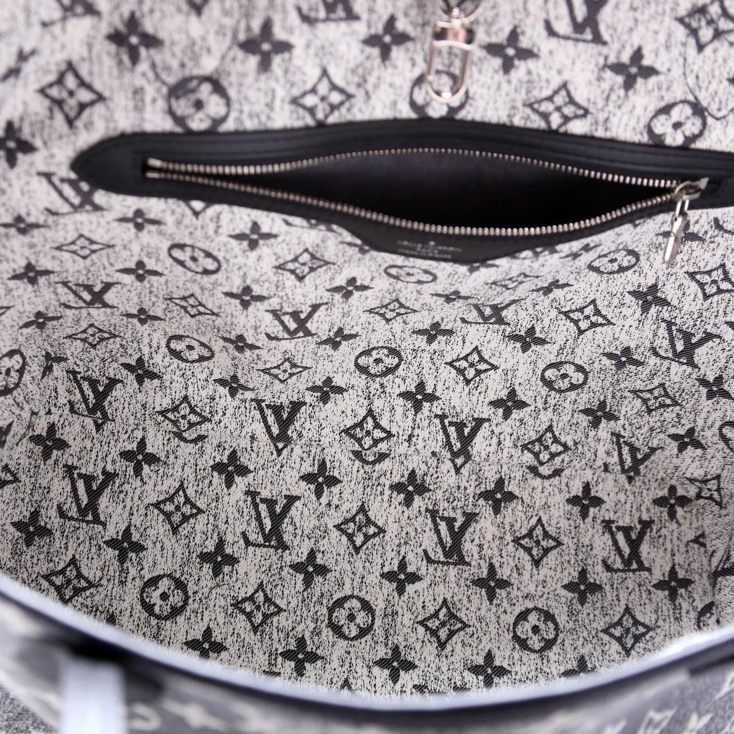 Louis-Vuitton Neverfull W/Wallet MM Monogram Denim Jacquard