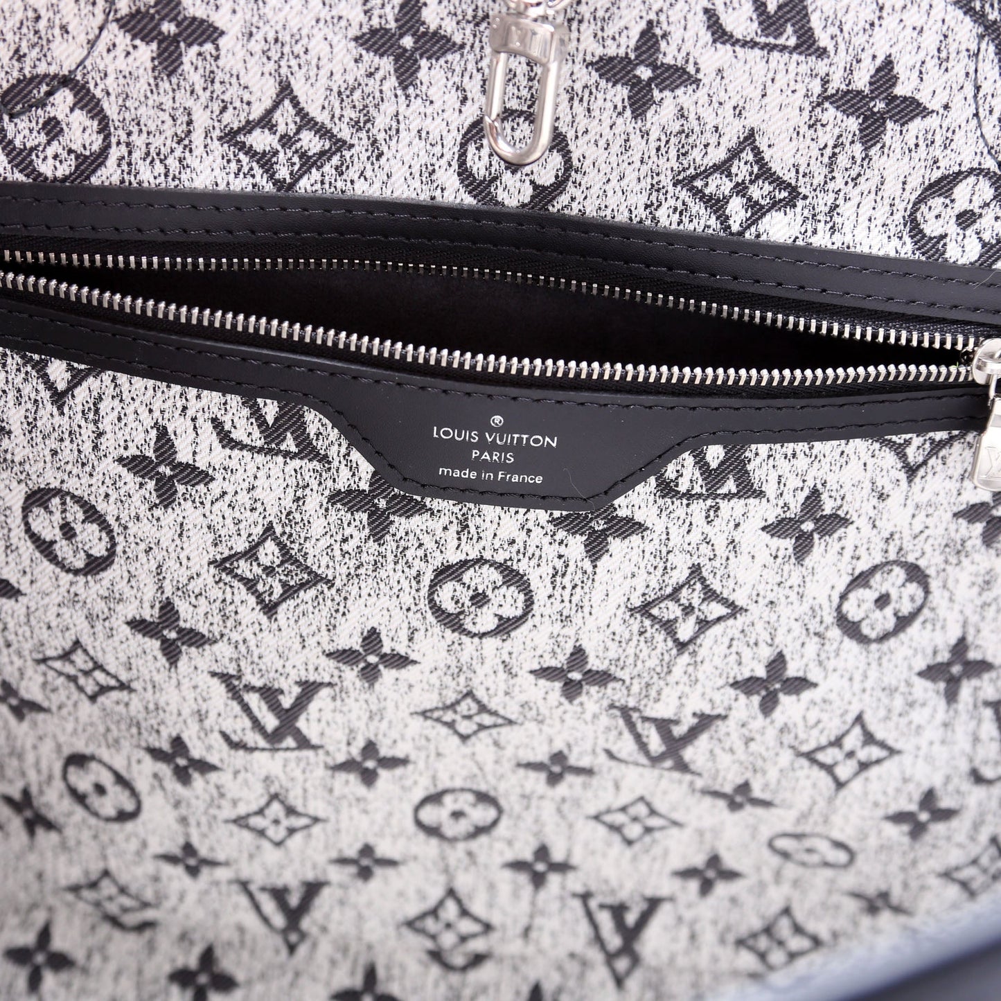 Louis-Vuitton Neverfull W/Wallet MM Monogram Denim Jacquard