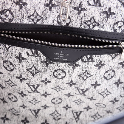 Louis-Vuitton Neverfull W/Wallet MM Monogram Denim Jacquard