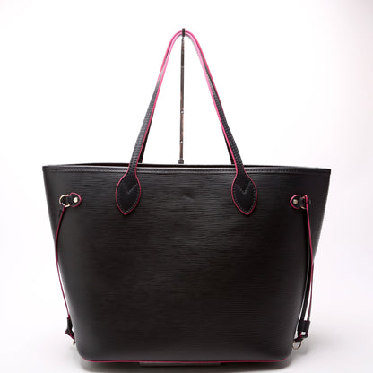 Louis-Vuitton Neverfull W/Wallet MM Epi Black