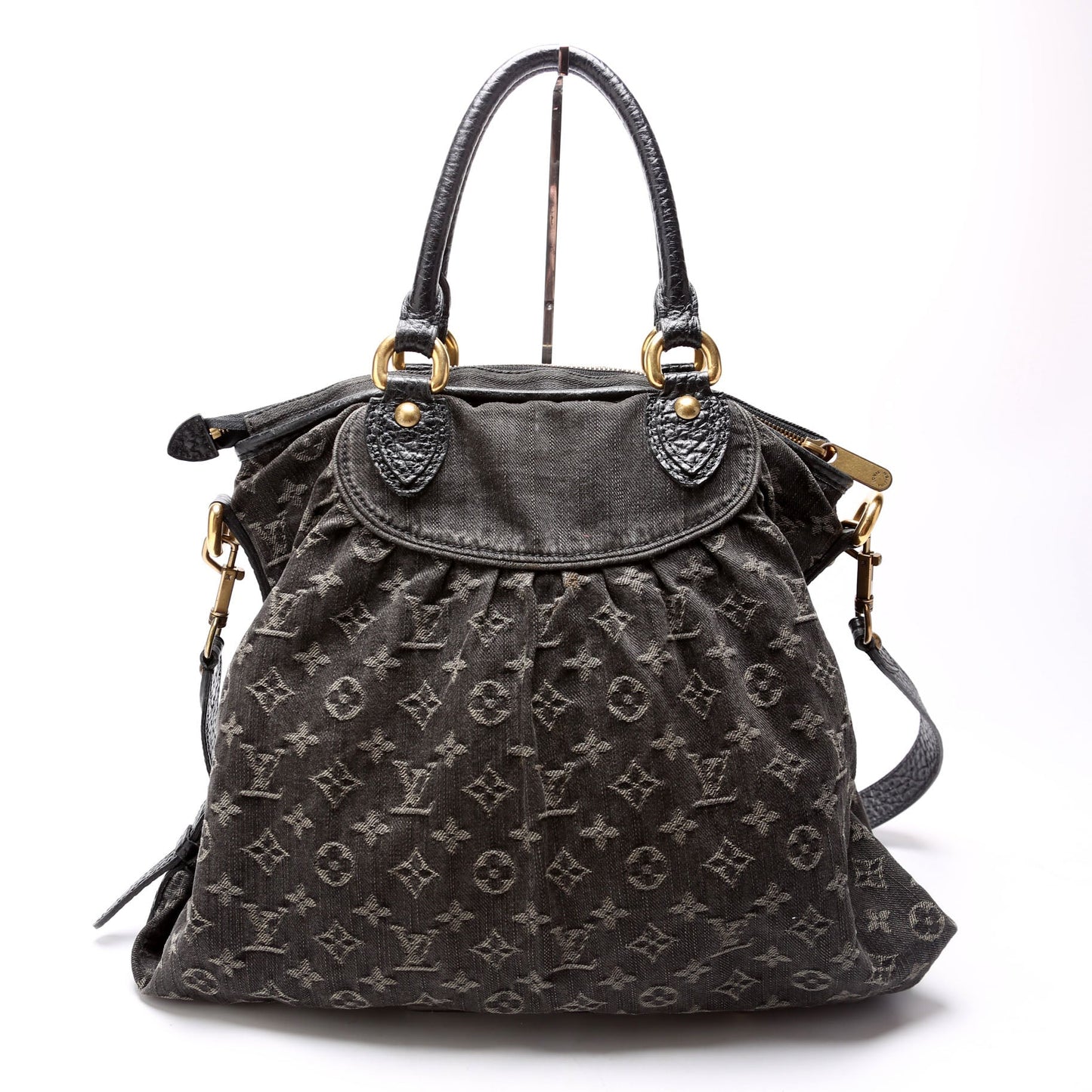 Louis-Vuitton Neo Cabby MM Denim Black