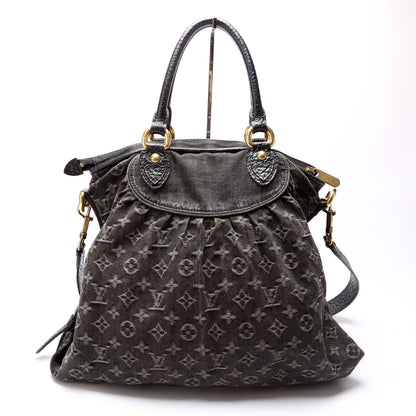 Louis-Vuitton Neo Cabby MM Denim Black
