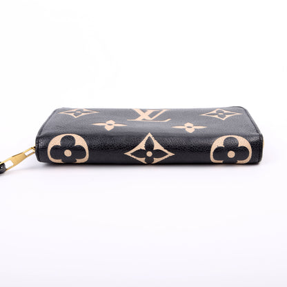 Louis-Vuitton Zippy Wallet Bicolor Empreinte Black