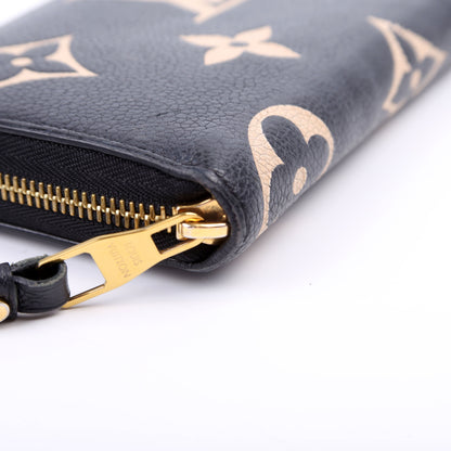 Louis-Vuitton Zippy Wallet Bicolor Empreinte Black