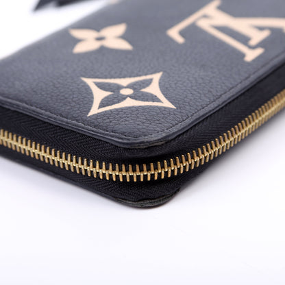 Louis-Vuitton Zippy Wallet Bicolor Empreinte Black