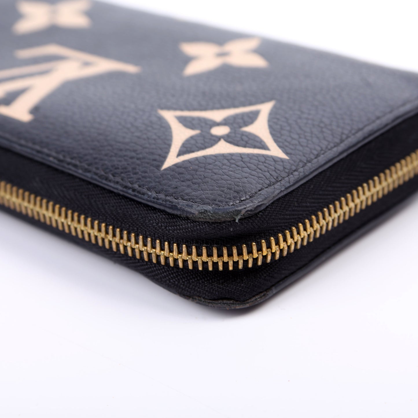 Louis-Vuitton Zippy Wallet Bicolor Empreinte Black
