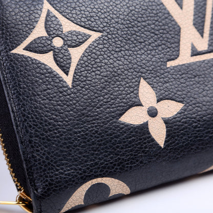 Louis-Vuitton Zippy Wallet Bicolor Empreinte Black