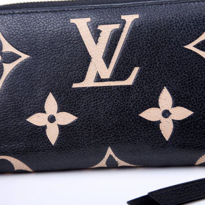 Louis-Vuitton Zippy Wallet Bicolor Empreinte Black
