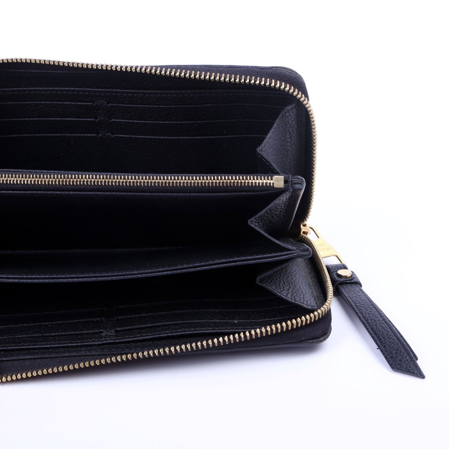 Louis-Vuitton Zippy Wallet Bicolor Empreinte Black