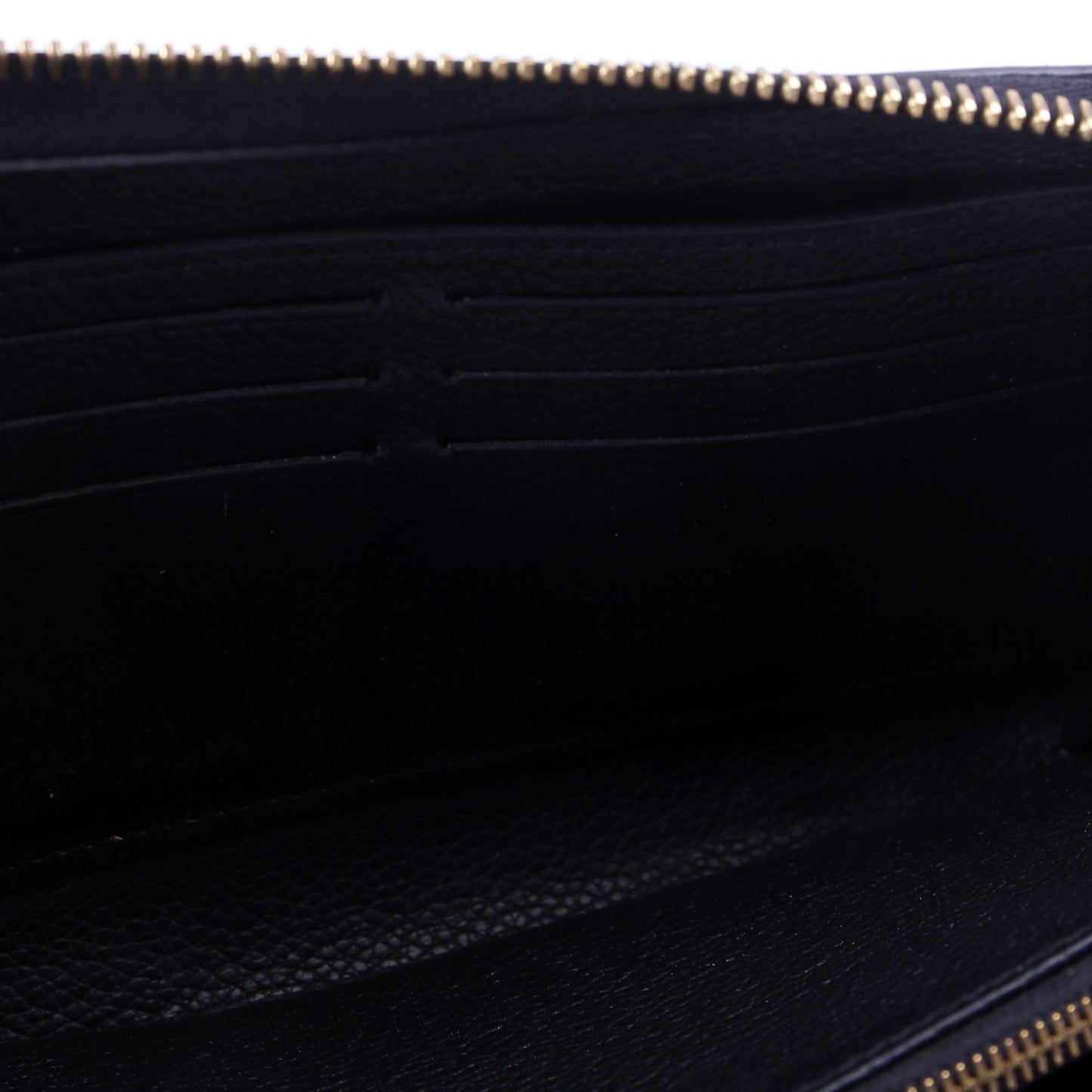 Louis-Vuitton Zippy Wallet Bicolor Empreinte Black