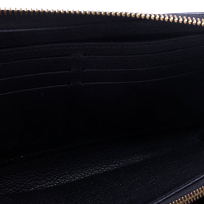 Louis-Vuitton Zippy Wallet Bicolor Empreinte Black