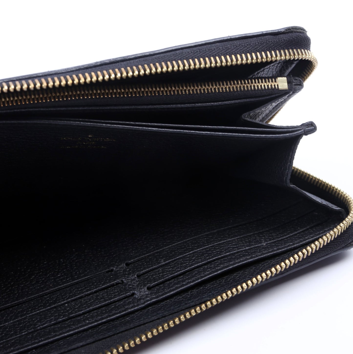 Louis-Vuitton Zippy Wallet Bicolor Empreinte Black