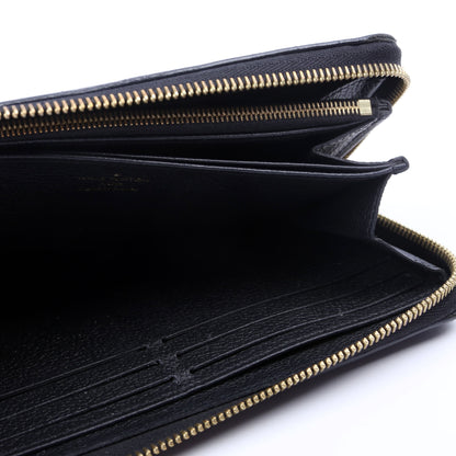 Louis-Vuitton Zippy Wallet Bicolor Empreinte Black