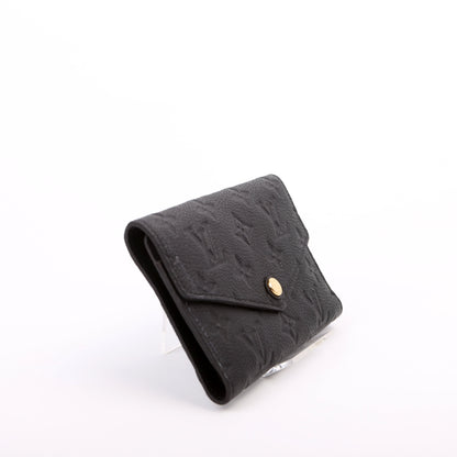 Louis-Vuitton Compact Curieuse Wallet Empreinte Black