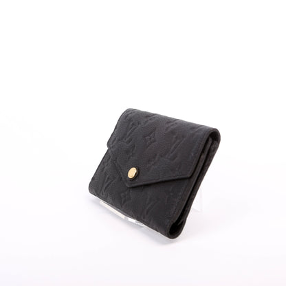 Louis-Vuitton Compact Curieuse Wallet Empreinte Black