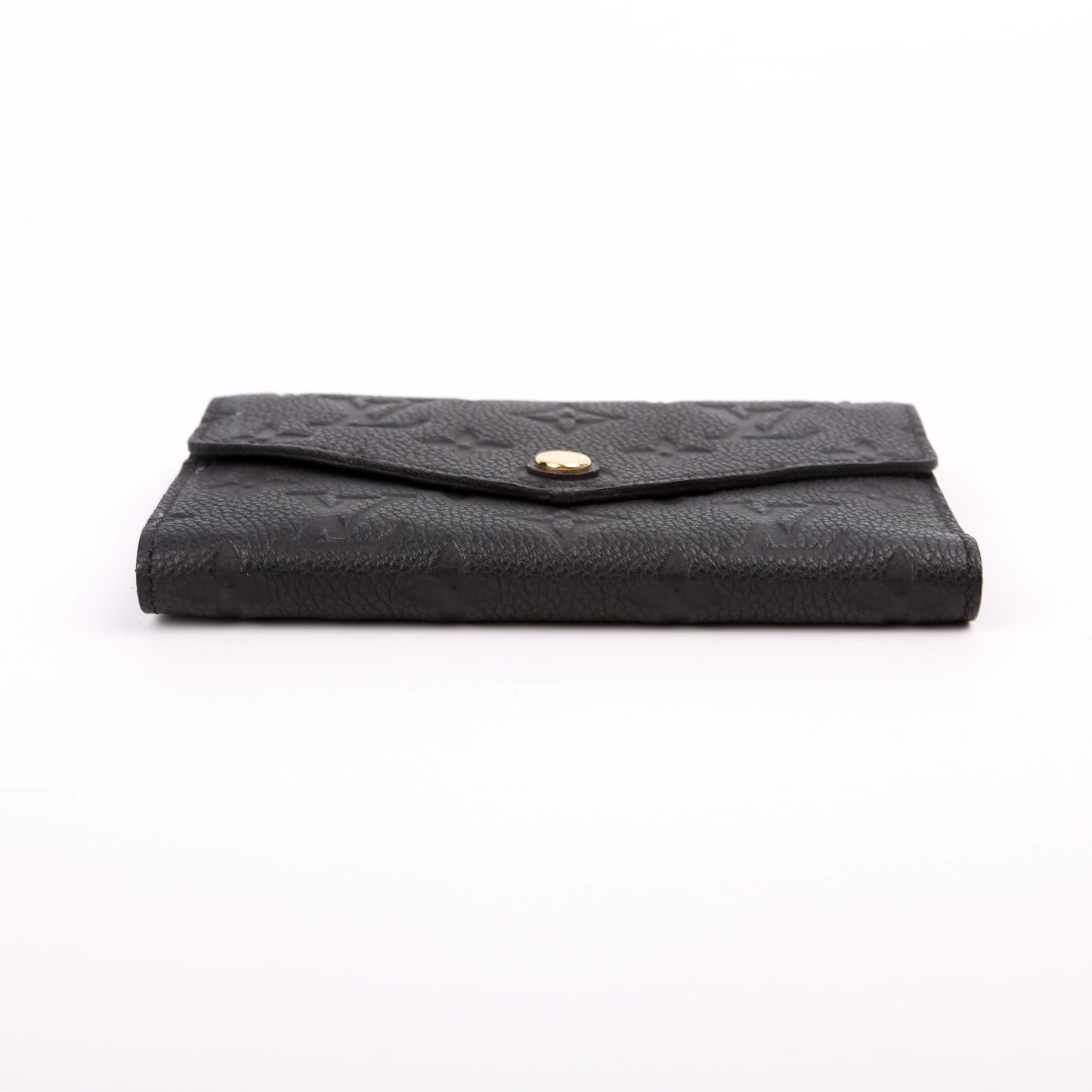 Louis-Vuitton Compact Curieuse Wallet Empreinte Black