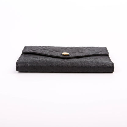 Louis-Vuitton Compact Curieuse Wallet Empreinte Black