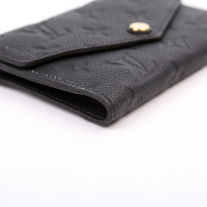 Louis-Vuitton Compact Curieuse Wallet Empreinte Black