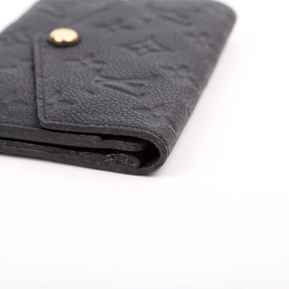 Louis-Vuitton Compact Curieuse Wallet Empreinte Black