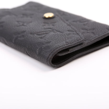 Louis-Vuitton Compact Curieuse Wallet Empreinte Black