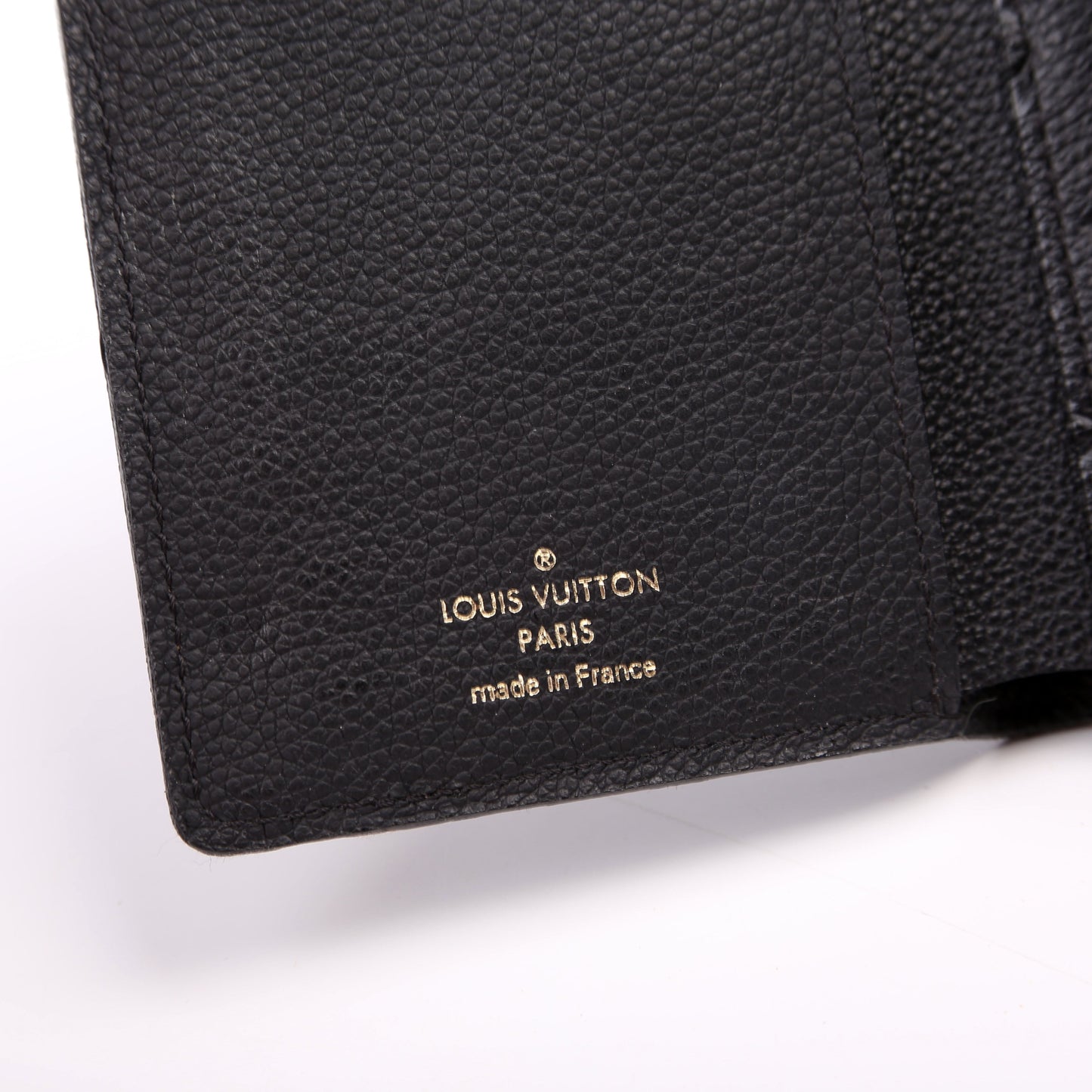 Louis-Vuitton Compact Curieuse Wallet Empreinte Black