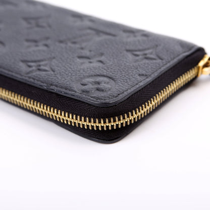 Louis-Vuitton Clemence Wallet Empreinte Black