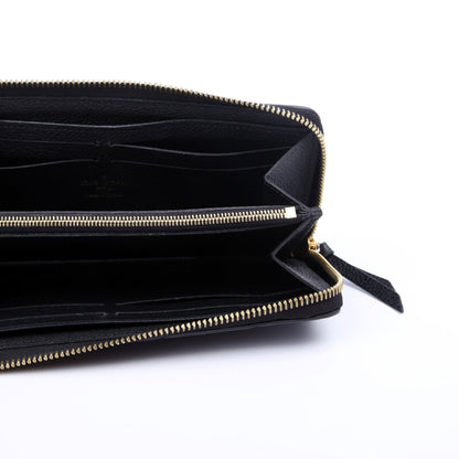 Louis-Vuitton Clemence Wallet Empreinte Black
