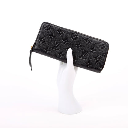 Louis-Vuitton Clemence Wallet Empreinte Black
